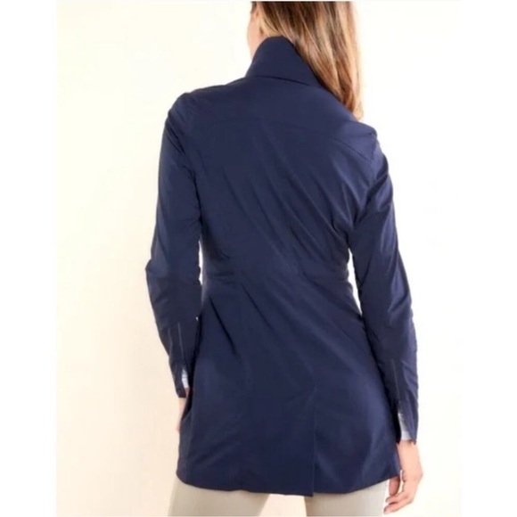 ✨ ANATOMIE ✨ City Slick Travel Jacket Navy Blue Mid Weight Like New Size Large - Picture 3 of 11